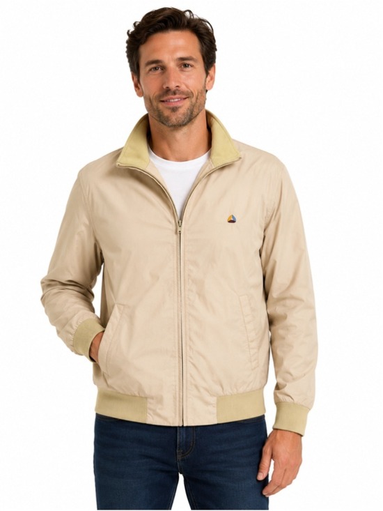 Izod Other - Izod Windbreaker Jacket Beige Large Nylon 80s 90s